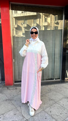 Striped Dress _ Rose