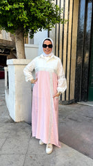 Striped Dress _ Rose