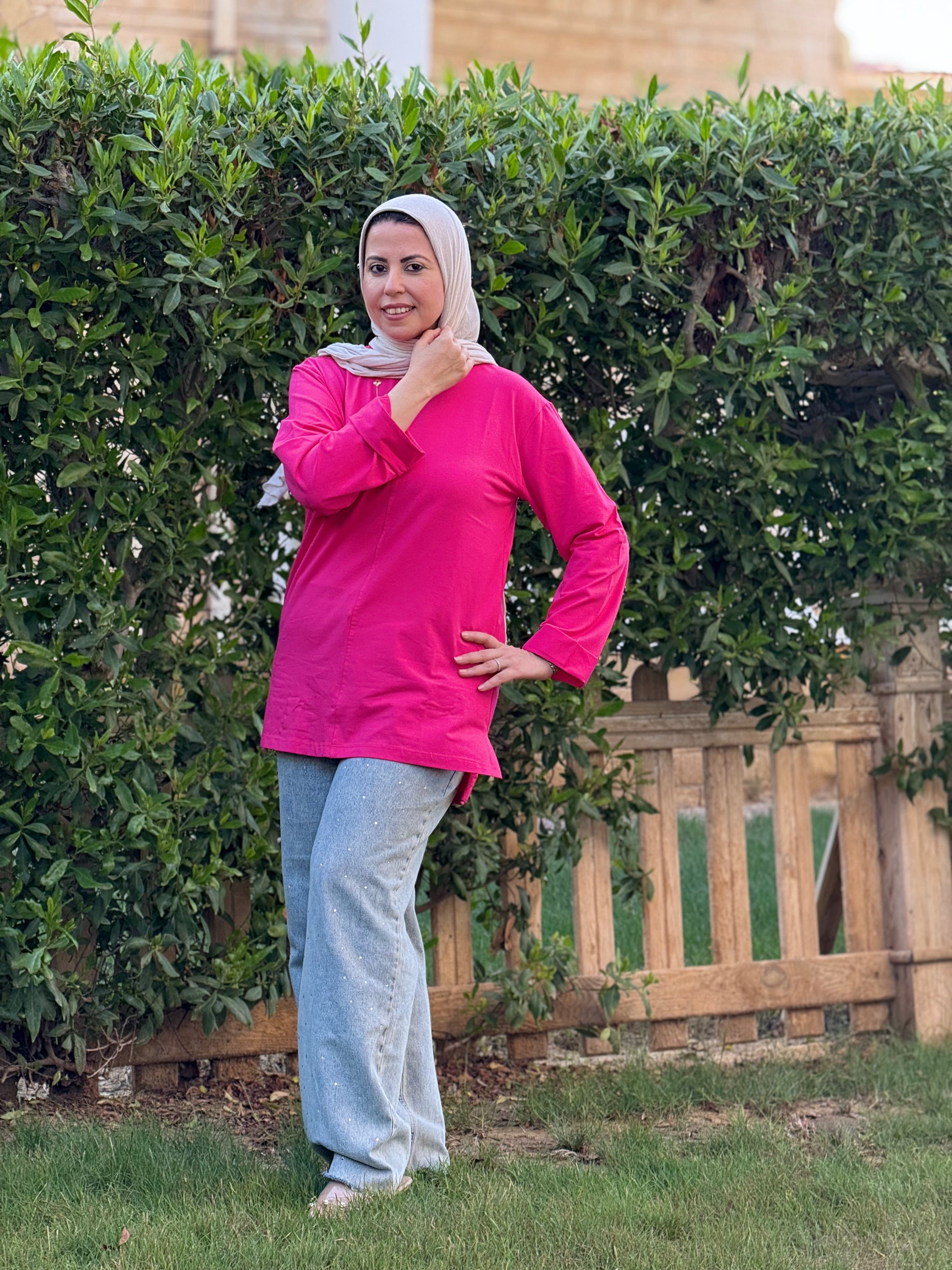 Simply T-Shirt – Hot Pink