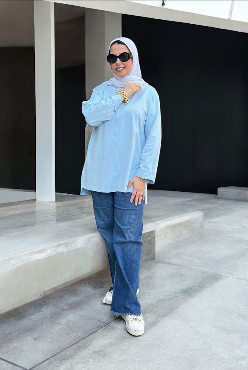 Simply T-Shirt – Sky Blue